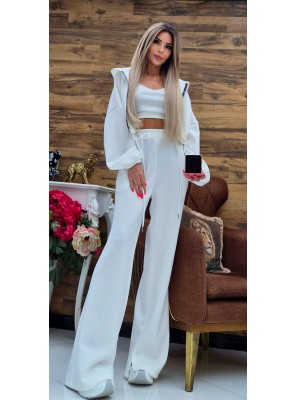 Спортен комплект 3 части Kimi  бял